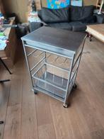 Desserte de cuisine en inox sur roulettes, 25 à 50 cm, Autres couleurs, Moins de 100 cm, Enlèvement