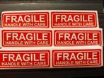 80 stickers "FRAGILE" à manipuler avec précaution. NOUVEAU N, Plusieurs autocollants, Envoi, Neuf