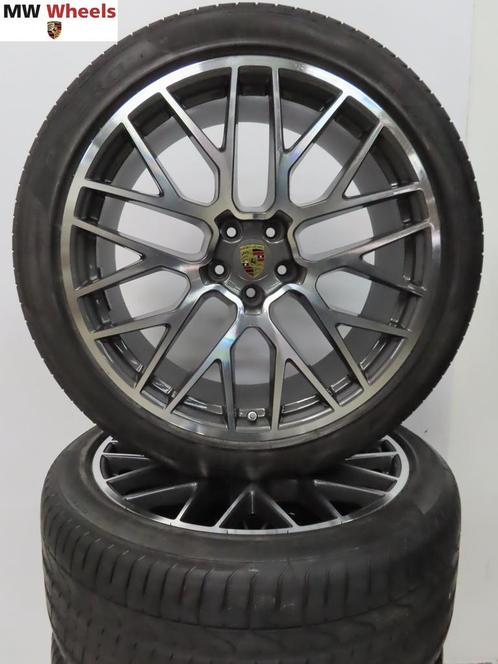 Originele Porsche Macan RS Spyder 21 inch velgen zomerbanden, Autos : Pièces & Accessoires, Pneus & Jantes, Pneus et Jantes, Pneus été