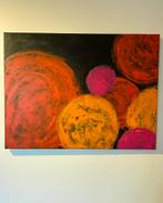 Abstract vrij groot kleurrijk schilderij Mk Art, Ophalen