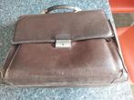 Lederen aktentas, Ophalen, Gebruikt, Bruin, Leer