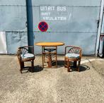 Vintage terras-setje in riet, Gebruikt, Rotan, Tuinset, Ophalen