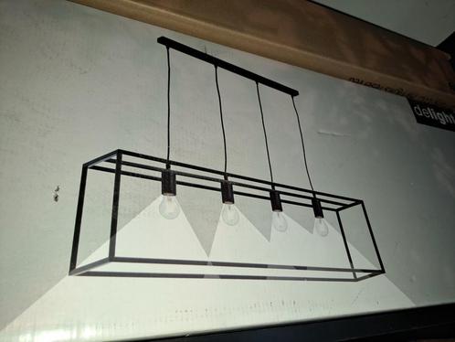 Lampe suspension profilé métal rectangulaire, Maison & Meubles, Lampes | Suspensions, Comme neuf, 75 cm ou plus, Métal, Enlèvement