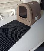 Bruine kattenbak van Curver met tapijt, Dieren en Toebehoren, Ophalen