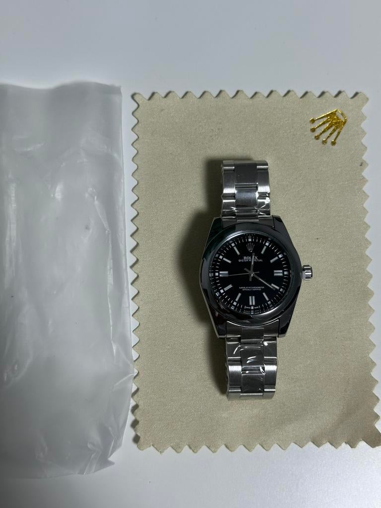 Rolex Oyster Zwart Nieuw, Handtassen en Accessoires, Horloges | Dames, Ophalen, Nieuw, Rolex