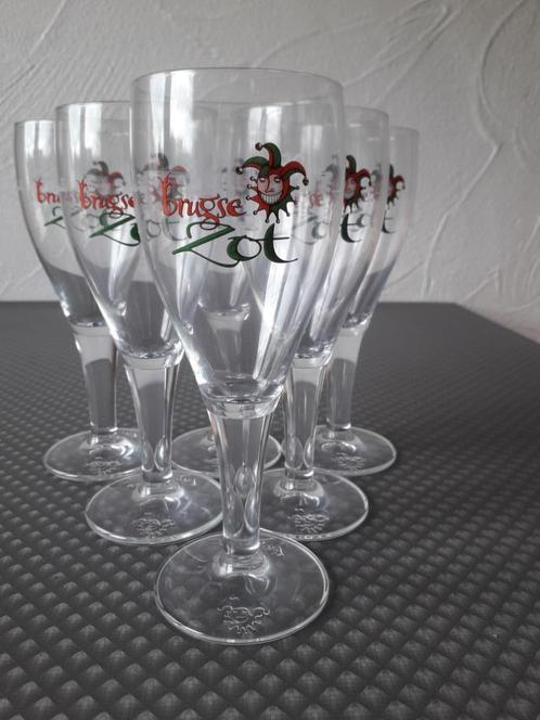 Brugse Zot glazen met pijpleiding, Verzamelen, Biermerken, Nieuw, Glas of Glazen, Overige merken, Ophalen of Verzenden