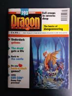 Dragon Magazine 193 uk (Dungeons & Dragons), Vijf spelers of meer, Gebruikt, Ophalen of Verzenden, Roleplay