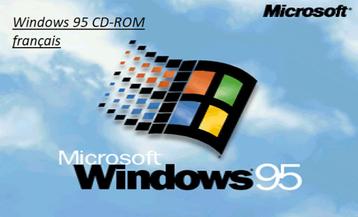 Windows 95 CD-ROM français beschikbaar voor biedingen