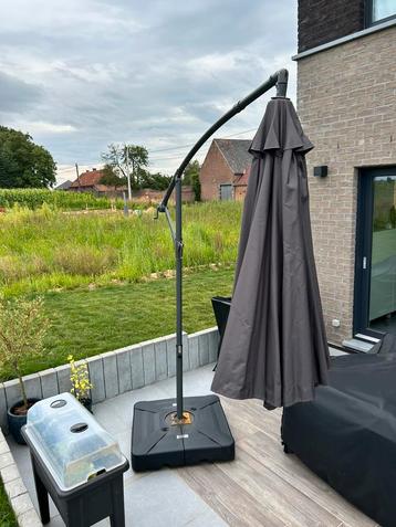 Parasol de jardin, Comme neuf, Enlèvement, 2 à 3 mètres, Parasol sur pied