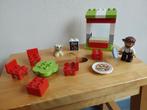 Duplo pizzeria 10834 + extra's...cadeautje?, Ophalen, Zo goed als nieuw, Complete set, Duplo