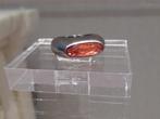 Nieuwe Dyrberg/Kern ring met koraalkleurig kristal, 18 mm, Avec cristal, Autres couleurs, Envoi, Neuf