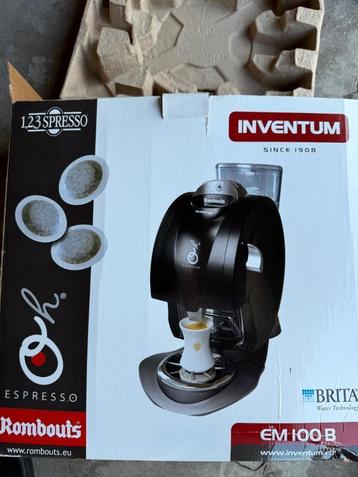 Koffiemachine Inventum Espresso Rombouts - Nieuw, Neuf, Réservoir d'eau amovible, Dosettes et capsules de café, Enlèvement