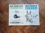 2 boeken Felix Lorenzi: Hoe teken ik dieren + perspectief, Hobby en Vrije tijd, Tekenen, Ophalen of Verzenden, Gebruikt