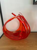 Prachtig kristallen mandje Artisanale belge Braine-Le-Comte, Antiek en Kunst, Ophalen of Verzenden