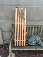 Mooie Davos houten slee, Ophalen, Zo goed als nieuw