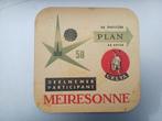 Meiresonne Expo 58 :oud bierviltje, Ophalen of Verzenden, Viltje(s)