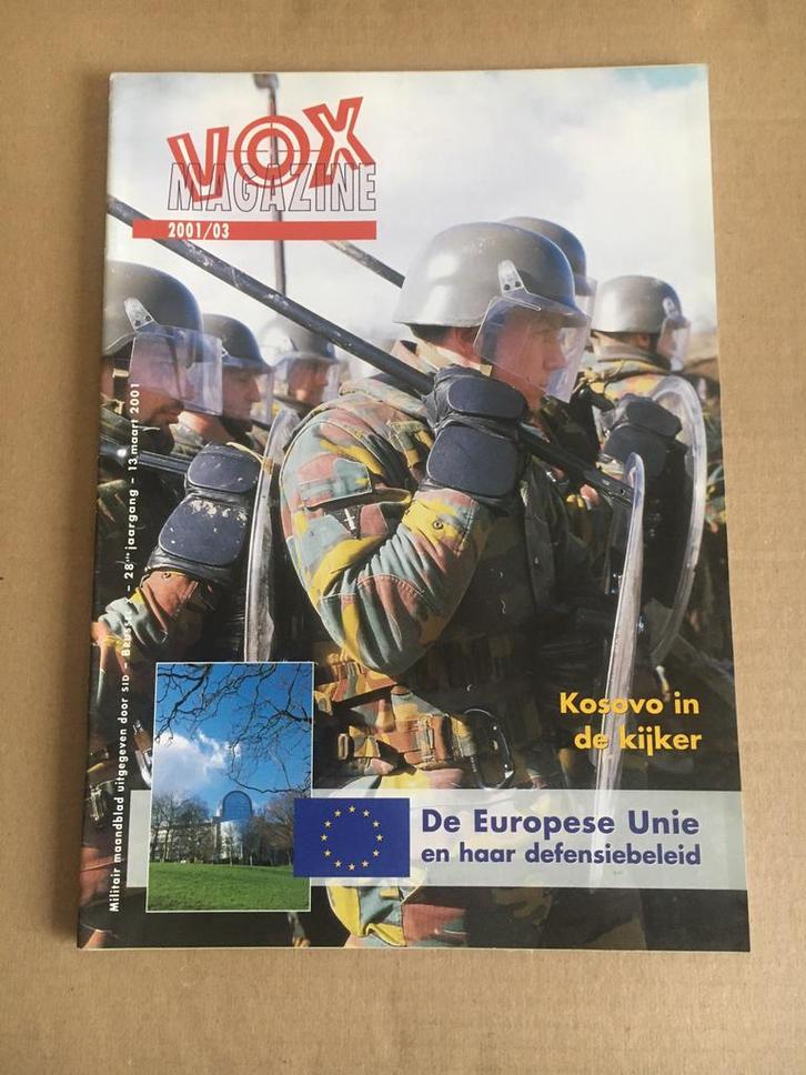 Vox magazine - Militair maandblad  -  2001/03., Verzamelen, Luchtvaart en Vliegtuigspotten, Nieuw, Boek of Tijdschrift, Ophalen of Verzenden