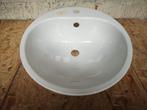 Lavabo émaillé à encastrer blanc, Bricolage & Construction, Sanitaire, Enlèvement, Comme neuf, Lavabo