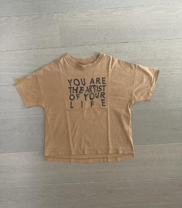 Lichtbruine T-shirt van Zara (Maat 9 jaar / 134) beschikbaar voor biedingen