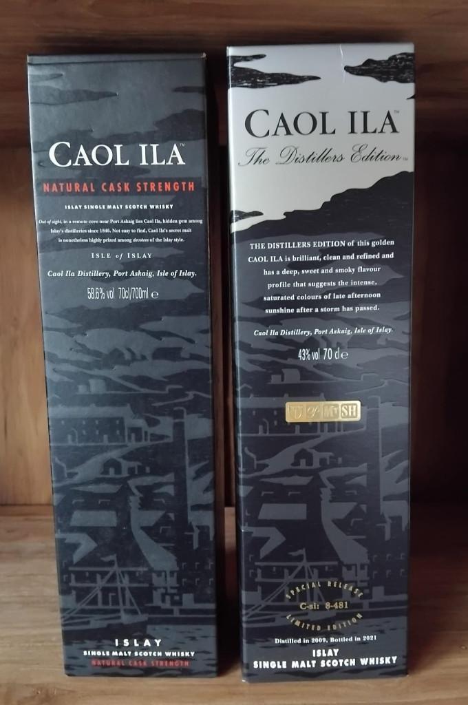 Caol Ila: Natural CS 2006, The Distillers Edition 2009, Verzamelen, Wijnen, Ophalen of Verzenden