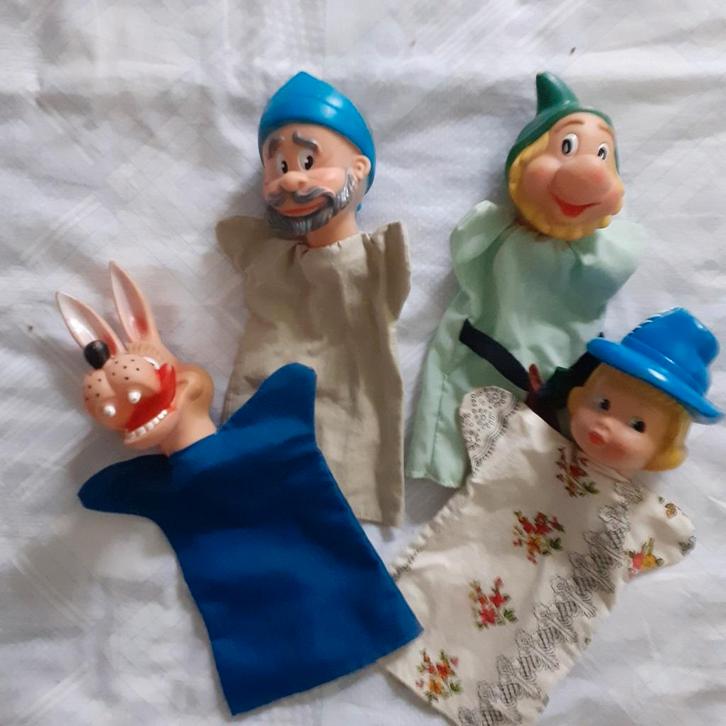 Samosa retro handpoppen ( J ), Verzamelen, Poppen, Zo goed als nieuw, Ophalen of Verzenden