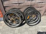 Fietswielen 22 inch voor en achter, Fietsen en Brommers, Fietsaccessoires | Overige Fietsaccessoires, Ophalen, Gebruikt