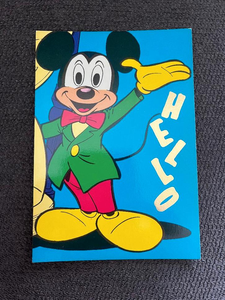 Carte postale Mickey Mouse Hello, Collections, Disney, Mickey Mouse, Envoi