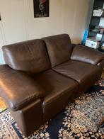 Zetel 2-zit leder mooie staat, Huis en Inrichting, Ophalen, Zo goed als nieuw