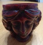 Petit pot en résine rouge, Ophalen of Verzenden