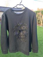 Sweater black and gold smal, Kleding | Heren, Maat 46 (S) of kleiner, Gedragen, Zwart, Ophalen