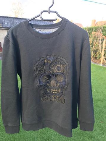 Sweater black and gold smal