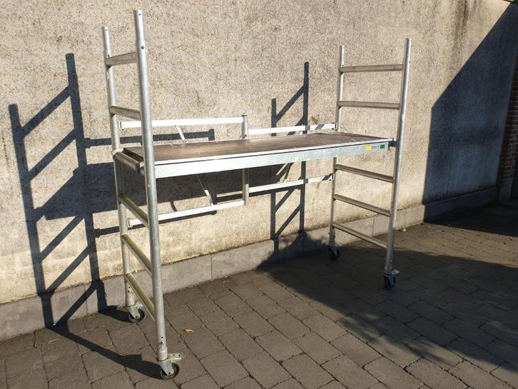 Kamersteiger / stelling te huur, Doe-het-zelf en Bouw, Steigers, Gebruikt, Rolsteiger of Kamersteiger, Minder dan 2 meter, Ophalen