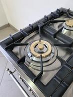 🍀 Poêle Boretti de luxe 100 cm anthracite + acier inoxydabl, Comme neuf, 5 zones de cuisson ou plus, 85 à 90 cm, Plaque chauffante