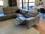 Lederen salon beige, Huis en Inrichting, Ophalen, Zo goed als nieuw, Leer, Modern