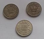 Lot 3x 1/2 frank zwitserland zilver 1960 1962 1963, Ophalen of Verzenden, Overige landen, Losse munt, Zilver