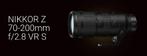 Nikon Z 70-200mm F2.8, Ophalen, Nieuw, Telelens, Zoom