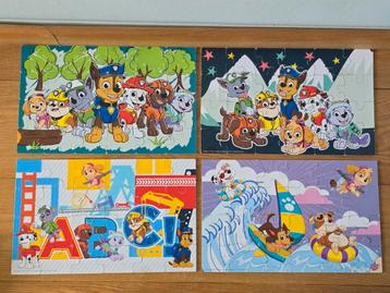 Paw patrol puzzle set - 4 24pcs beschikbaar voor biedingen