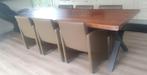 Eetkamerstoelen op wielen, Ophalen, Zo goed als nieuw, Leer, Vijf, Zes of meer stoelen