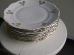 8 Ontbijtborden Mitterreich Bavaria. 20 cm - Verguld motief, Antiek en Kunst, Antiek | Servies los, Ophalen