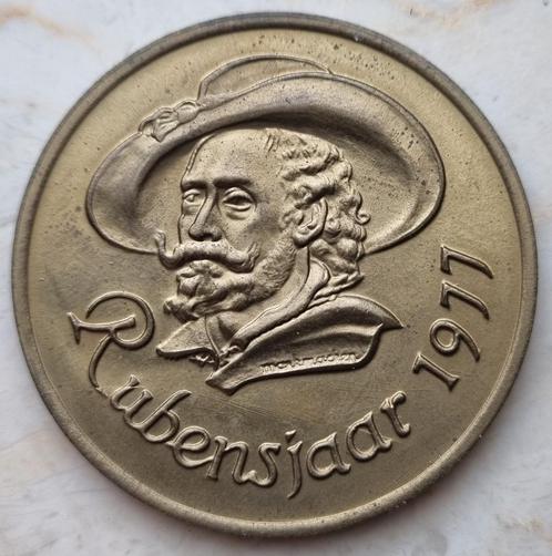 Proefslag medaille Rubens 1977 / Zeldzaam !, Postzegels en Munten, Munten | België, Losse munt, Overig, Geboorte of Huwelijk, Ophalen of Verzenden