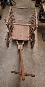 Kar karren antieke houten bolderkar decoratie, Ophalen of Verzenden