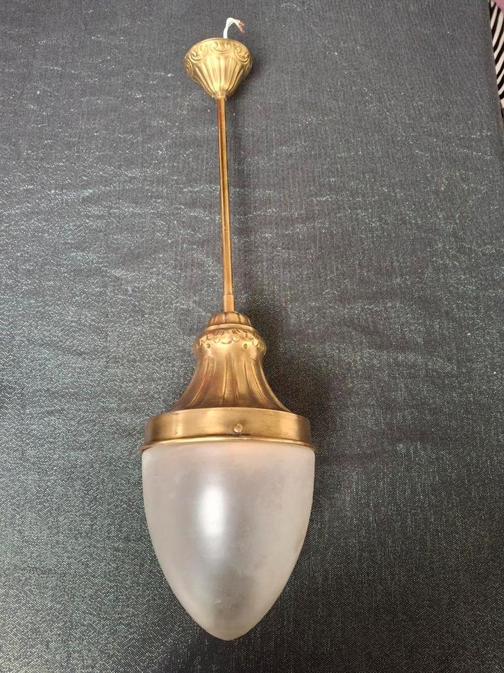 Art Deco hanglamp 1930, Huis en Inrichting, Lampen | Wandlampen, Gebruikt, Ophalen of Verzenden
