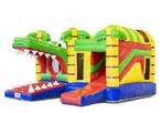 Springkasteel krokodil - JB Inflatables, Hobby en Vrije tijd, Feestartikelen | Verhuur, Ophalen of Verzenden, Gebruikt