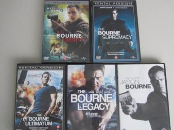5 DVDS THE JASON BOURNE FILMS beschikbaar voor biedingen