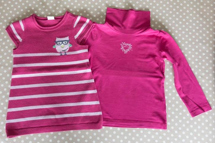 Fushia/roze trui + rolkraag S. Oliver, maat 92, Kinderen en Baby's, Kinderkleding | Maat 92, Gebruikt, Meisje, Setje, Ophalen of Verzenden