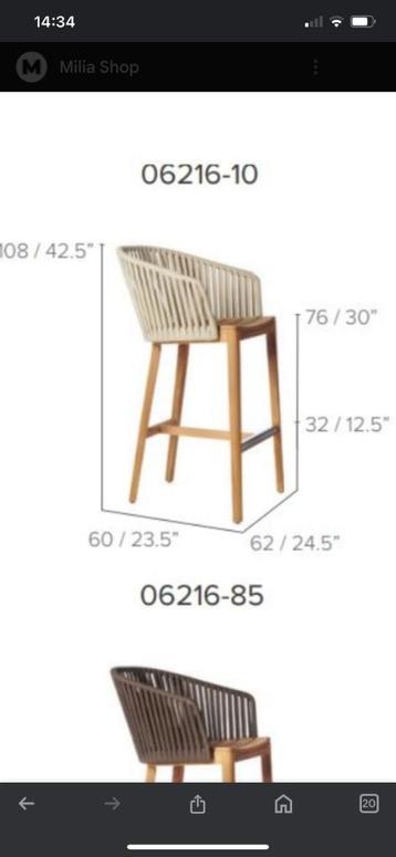 Tabouret de bar Tribu Mood jamais utilisé 4 pièces, Enlèvement, Neuf, Bois