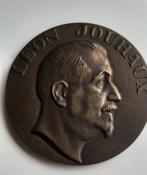 Léon Jouhaux bronzen medaille 1879-1954, Ophalen of Verzenden, Brons