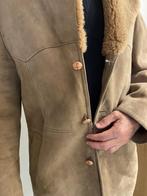 Suède jas heren, Kleding | Heren, Ophalen of Verzenden, Gedragen, Maat 52/54 (L), Beige