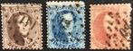 1863. Leopold l. OBP: 14-15-16., Postzegels en Munten, Koninklijk huis, Ophalen of Verzenden, Gestempeld