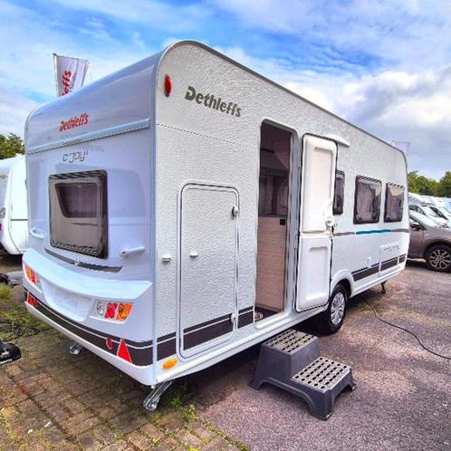 Dethleffs C'Joy 480 QLK – Compact, Licht en Ruim., Caravans en Kamperen, Caravans, Bedrijf, meer dan 6, 750 - 1000 kg, Treinzit